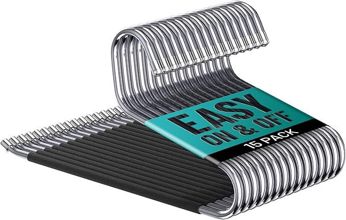 Metal Pants Hangers for Men- Pant Hangers Non Slip Open Ended Trouser Hanger | Amazon (US)