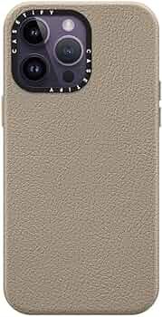 CASETiFY iPhone 14 Pro Max Leather Case [4.9ft Drop Protection/Compatible with Magsafe] - Greige ... | Amazon (US)