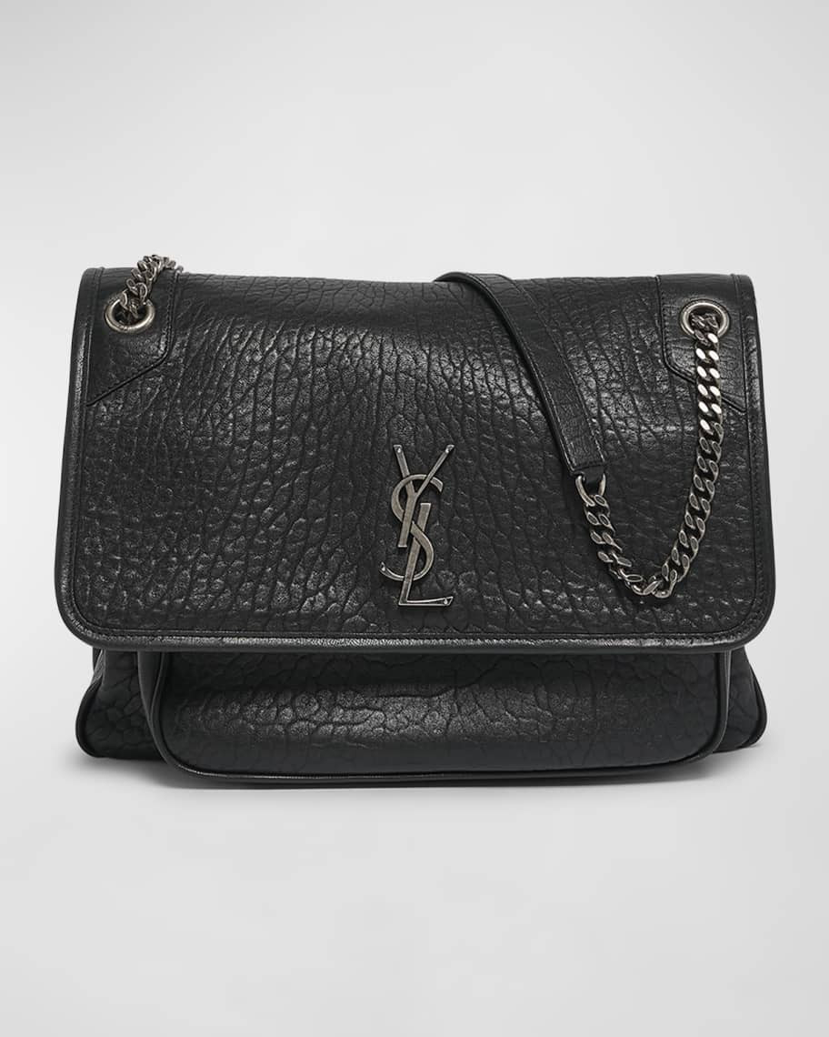 Saint Laurent Niki Large YSL Shoulder Bag in Lambskin Leather | Neiman Marcus