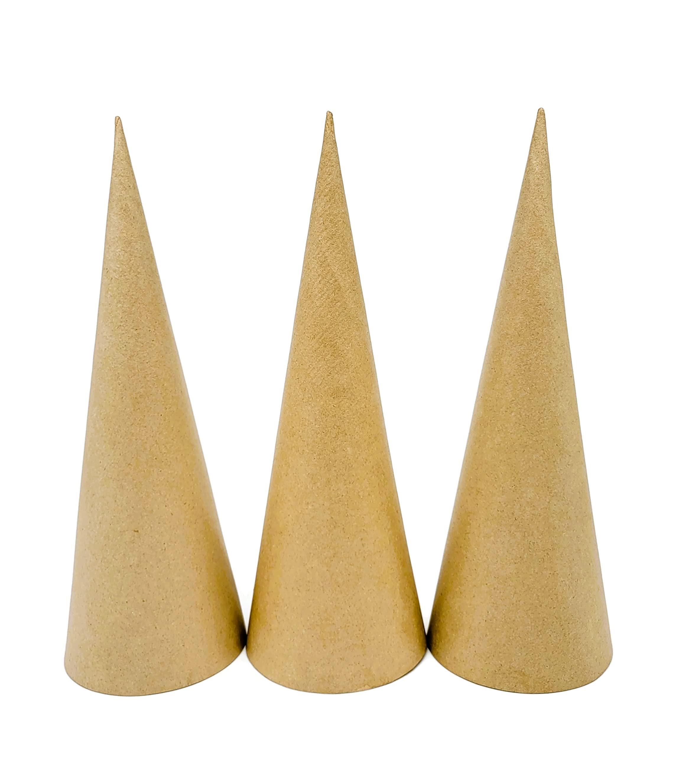 AllStellar Paper Mache Cones Open Bottom 13.75x5 in. Set of 3 (Large) - For DIY Art Projects, Cra... | Amazon (US)
