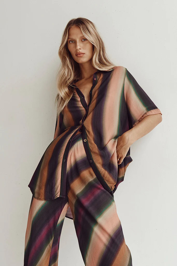 LULU OMBRE VACATION SHIRT | DISSH