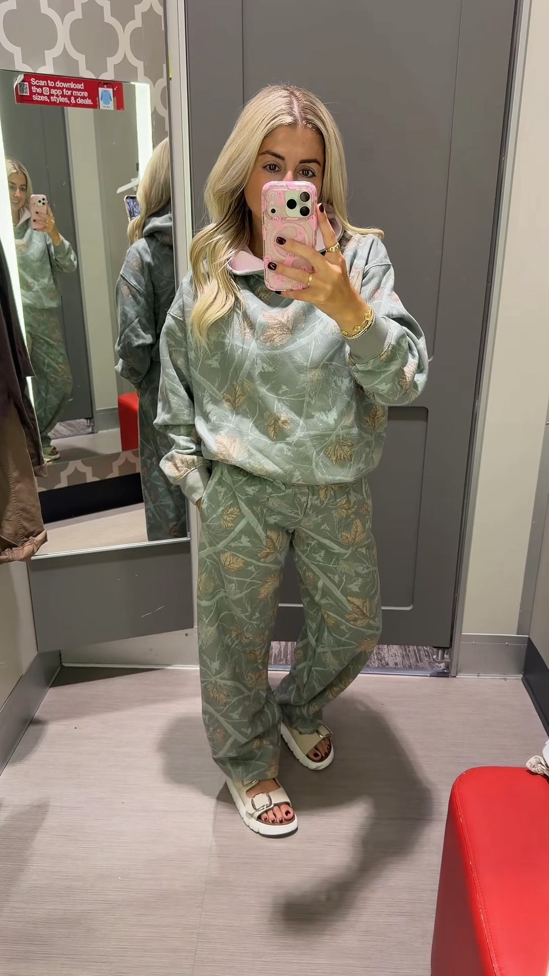 New camo matching set @Target 
Size small
Sandals tts
Fall outfit