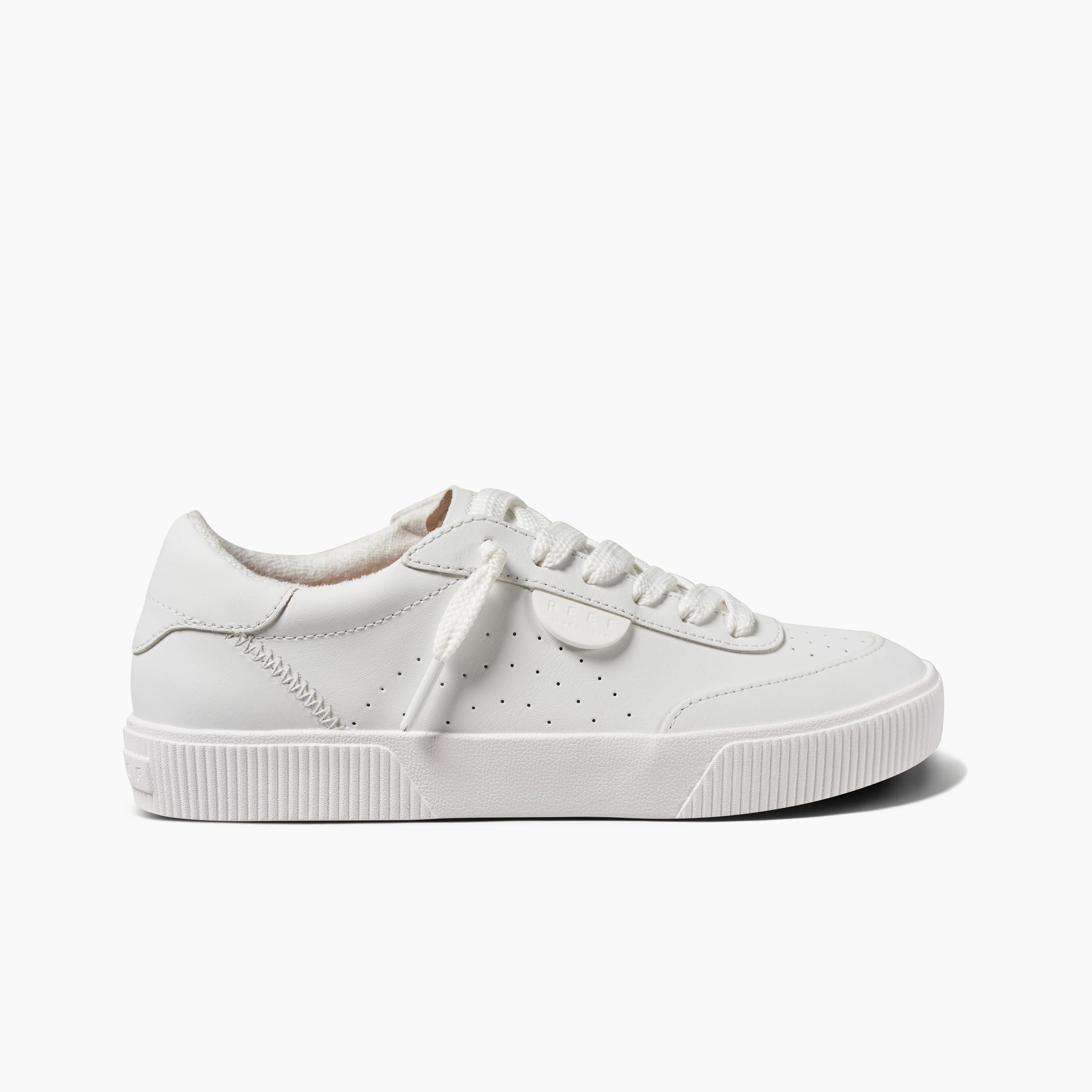 Lay Day Seas: Women's White Leather Sneakers | REEF® | Reef