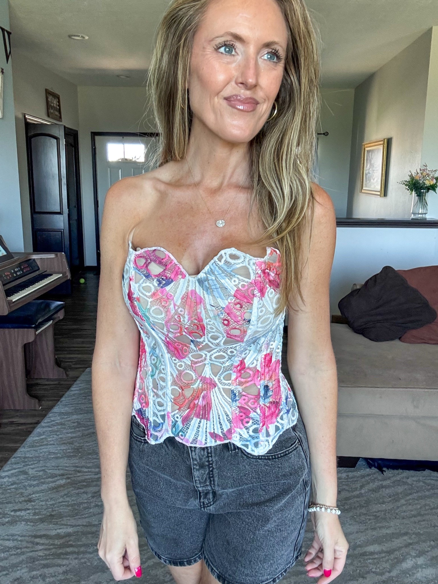 This corset top is so fun for spring and summer! 🩷 Loving all the colors and fun fit! Wearing a small.

As an Amazon Influencer I earn commission on qualifying purchases.

Colorful corset top, spring tops, summer fashion, mom style, black denim shorts, date night top

#LTKootd #LTKMidsize #LTKOver40