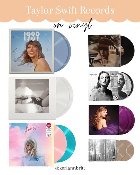 Taylor Swift Records on Vinyl

Gifts for swifties / music lovers / vinyl record / special edition 

#LTKHome #LTKFindsUnder100 #LTKGiftGuide