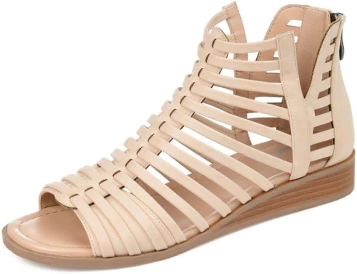 Journee Collection Womens Medium and Wide Width Delilah Sandal | Amazon (US)