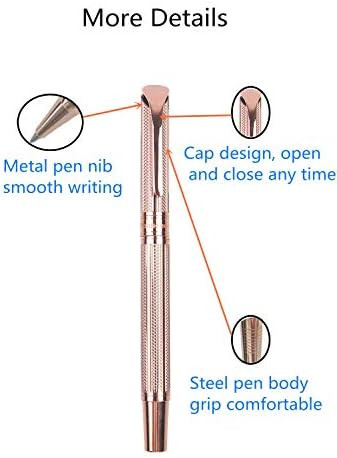 Pemmeed Rollerball Pen Liquid Ink Pens for Women Luxury Box Gel Pen Black Ink Fancy Pen Refillabl... | Amazon (US)