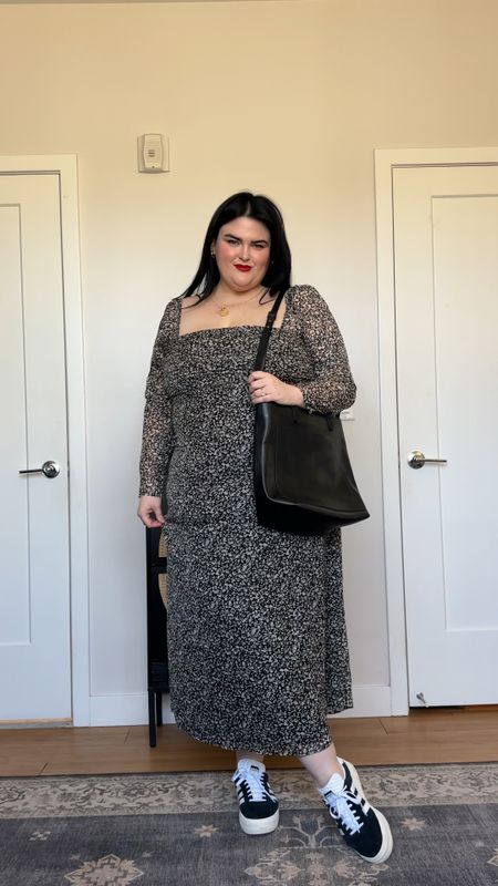 Wearing an XXL! Love love Abercrombie dresses and this one is so good. Great for everyday or date night. I styled it more casually with my favorite sneakers from adidas and a leather tote from Madewell 

#LTKmidsize #LTKstyletip #LTKplussize