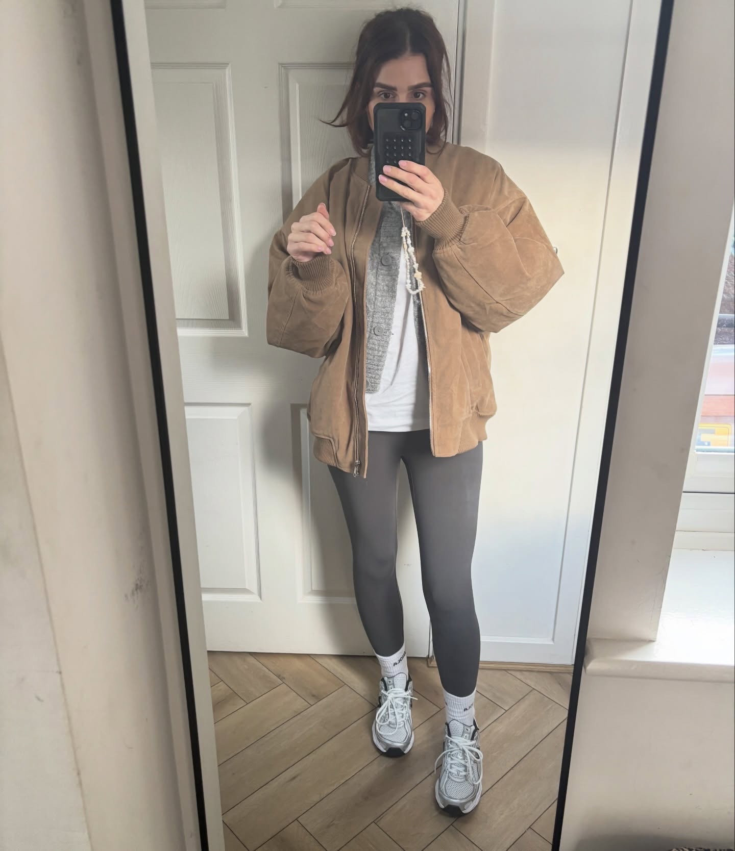 30 days of winter outfits 
Day 12

Jacket @boohoo 
Leggings @adanola 
T-shirt @asos 
Cardigan @fandfclothing 
Trainers @newbalance 

Winter outfits , mom outfits , casual outfits , school run outfits , over 30 fashion , suede bomber , comfy outfits .

#dailyoutfit #mumstyle #casualoutfitideas

#LTKstyletip #LTKFashionMonth #LTKeurope