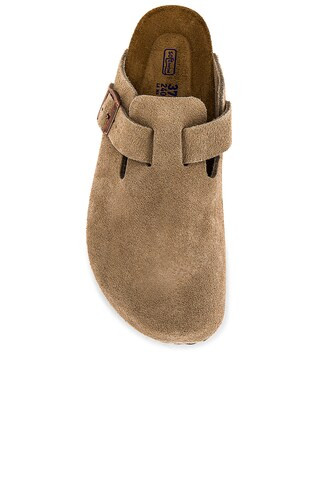 BIRKENSTOCK Boston Soft Footbed Clog in Taupe from Revolve.com | Revolve Clothing (Global)