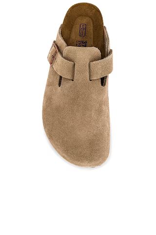 BIRKENSTOCK Boston Soft Footbed Clog in Taupe from Revolve.com | Revolve Clothing (Global)