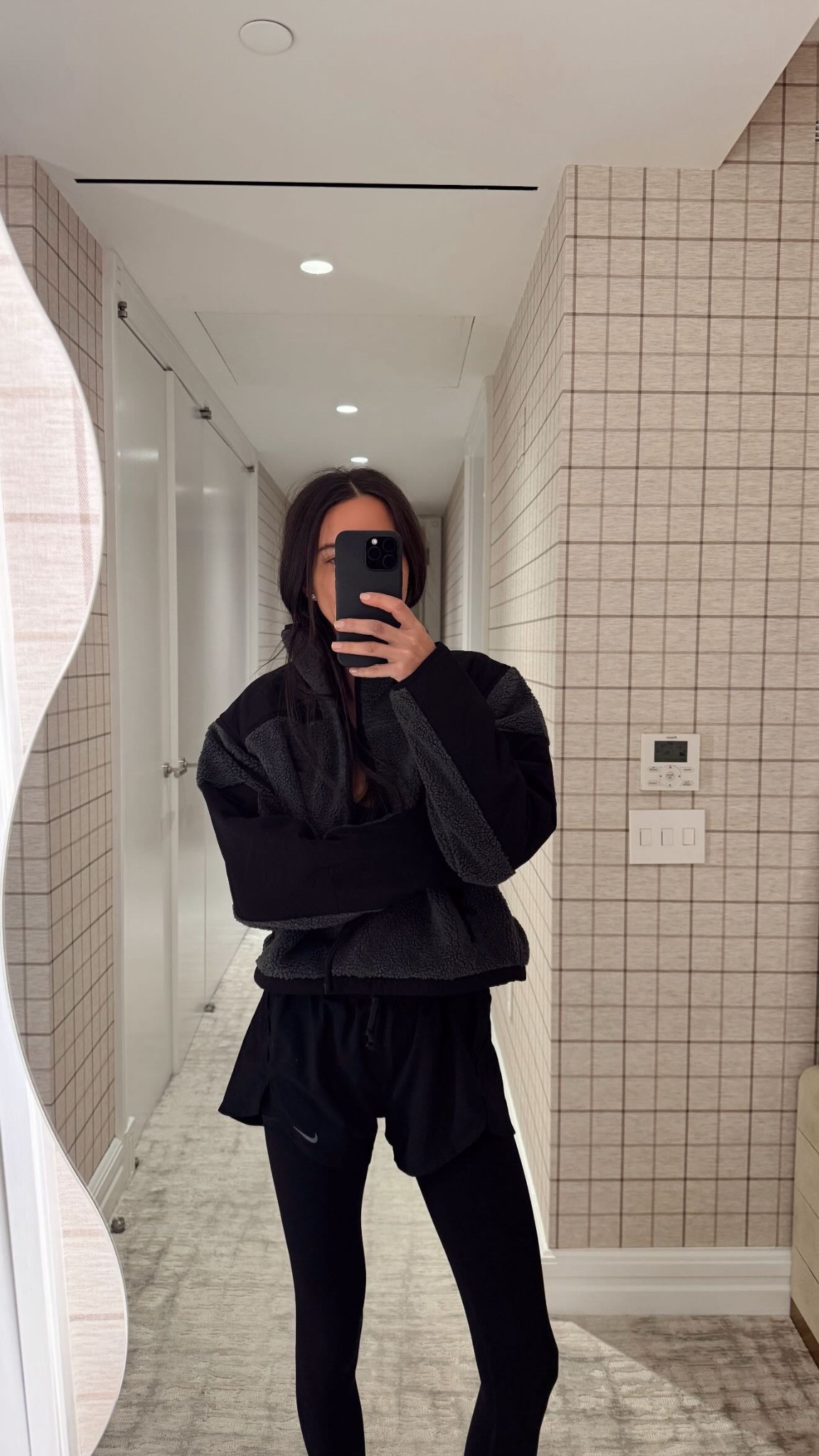 Today’s workout look! 🩶