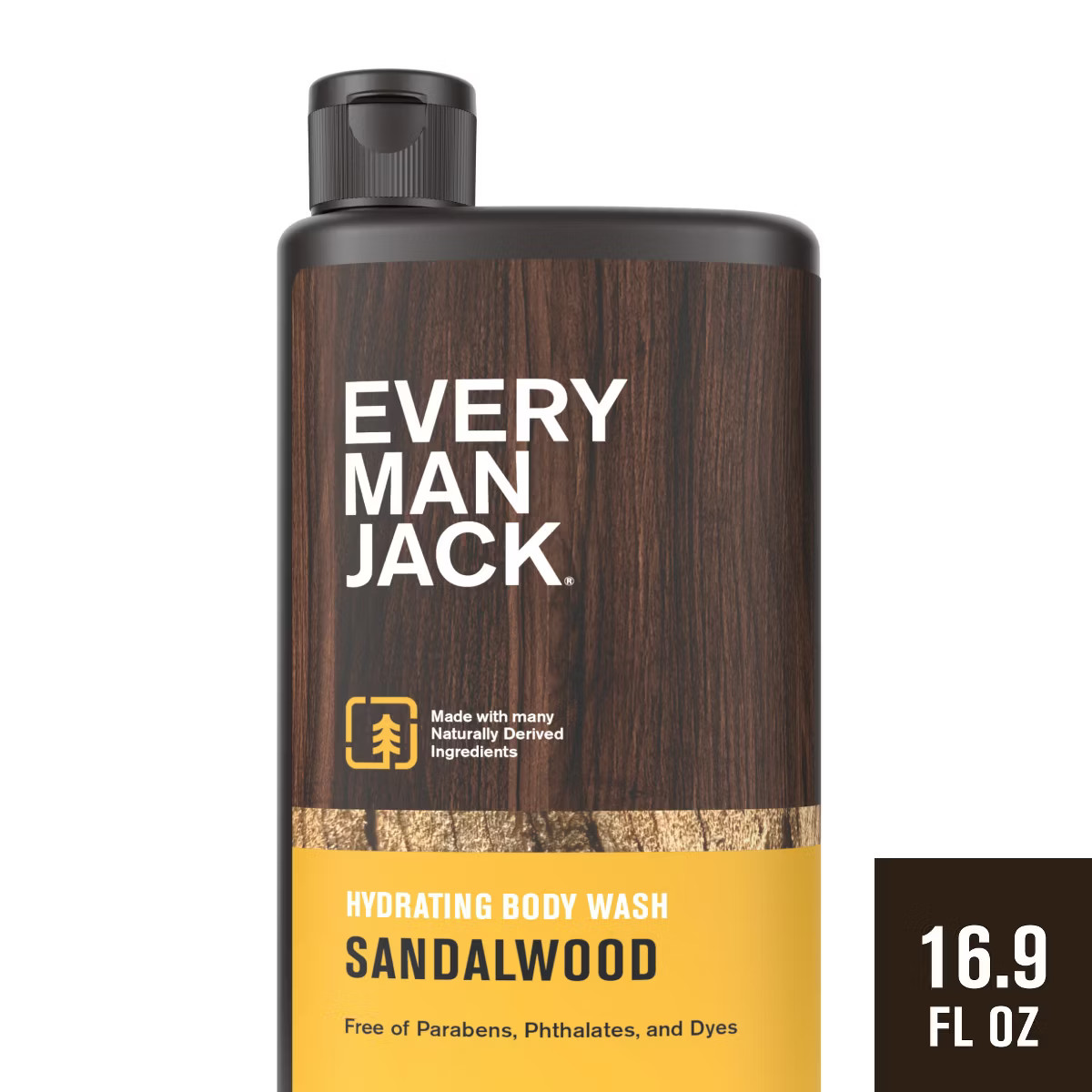 Every Man Jack Sandalwood Hydrating Men's Body Wash - 16.9 fl oz | Target