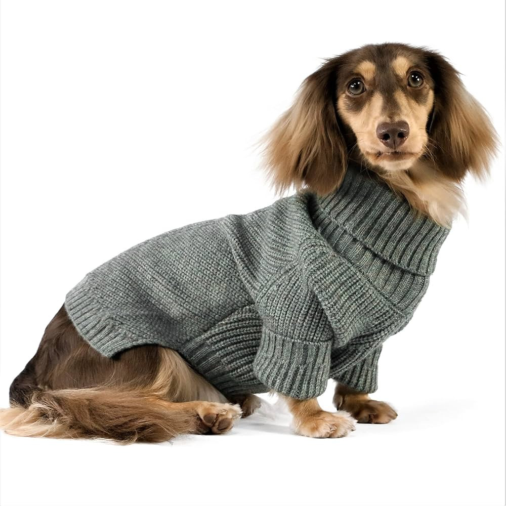 Fitwarm Dog Turtleneck Sweater, Thermal Knitted Pet Coat, Dog Winter Clothes for Small Dogs, Cat ... | Amazon (US)