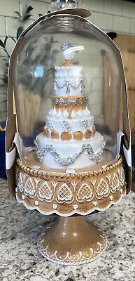 34th & Pine Christmas Gingerbread  Cloche Dome Cake  | eBay | eBay US