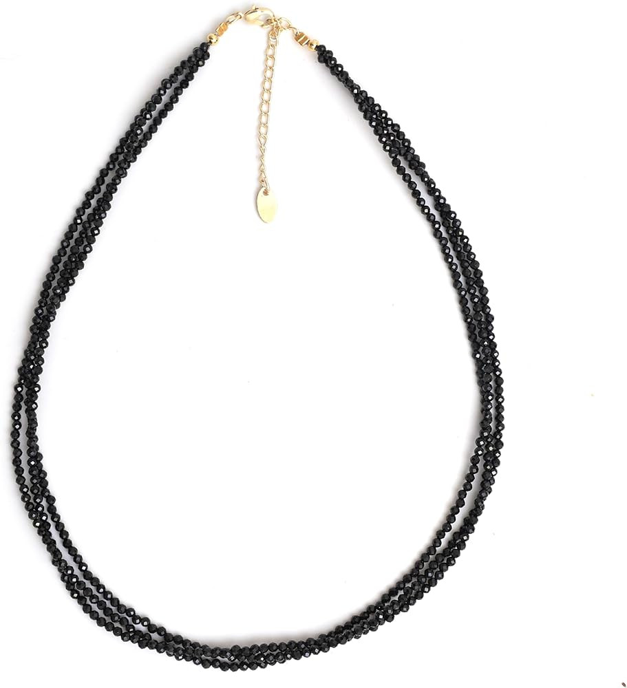 Gempires Multi Layered Beaded Necklace Handmade Gemstone Crystal Jewelry Hypoallergenic Non Tarni... | Amazon (US)