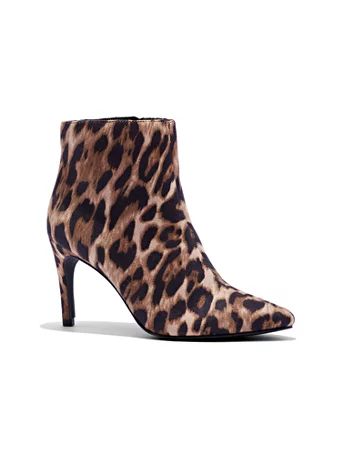 Leopard-Print Bootie | New York & Company