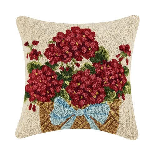 Peking Handicraft - Red Geranium Floral Basket - 30SJM10594C16SQ | Amazon (US)