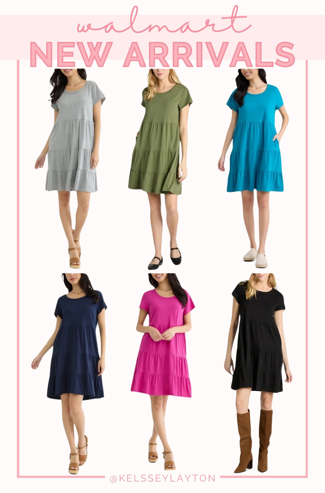 Walmart new arrival, time and tru tiered tshirt dress 

#LTKFindsUnder50 #LTKStyleTip #LTKSeasonal