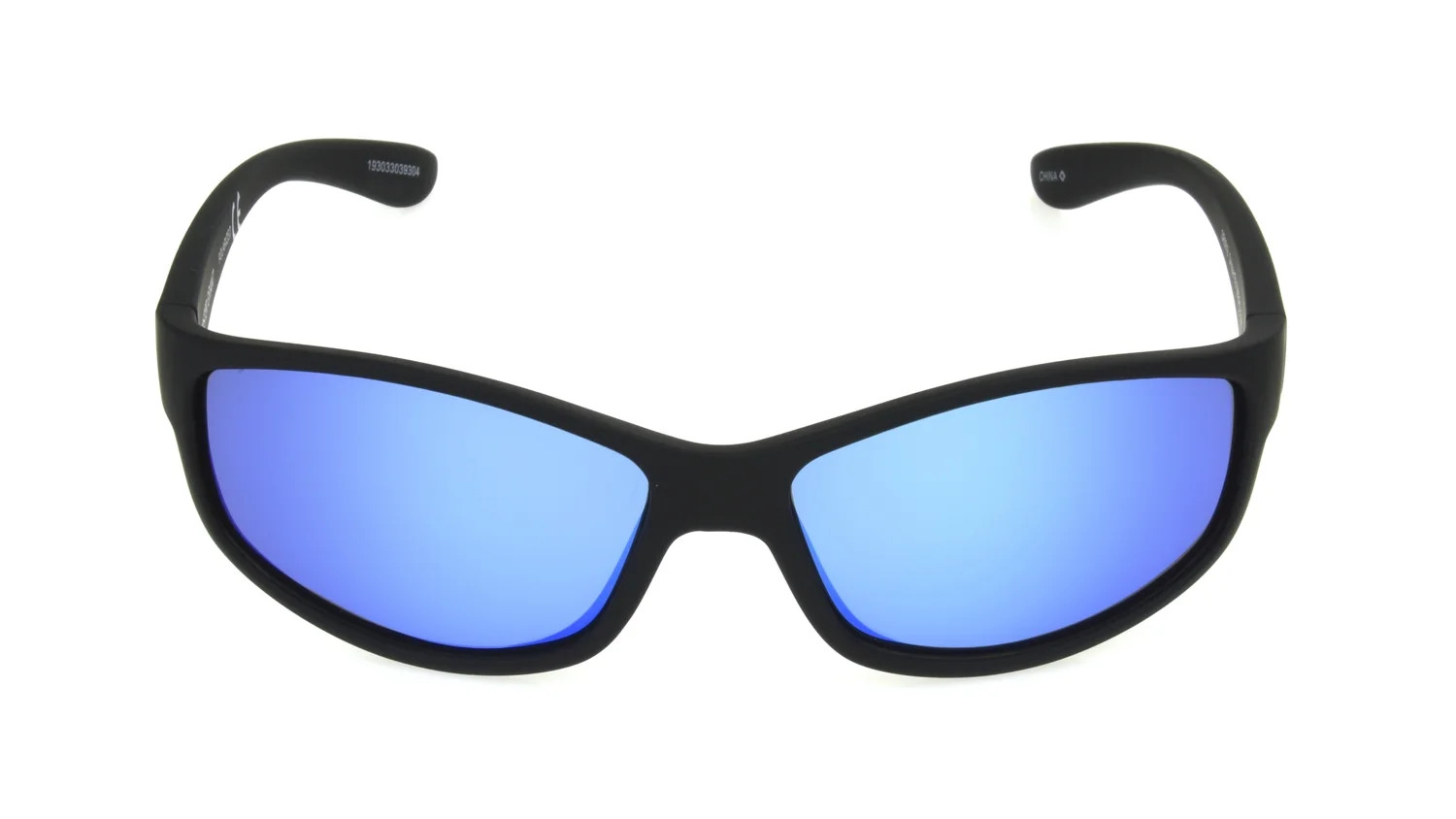 Foster Grant Men's Wrap Sport Sunglasses, Black Blue | Walmart (US)