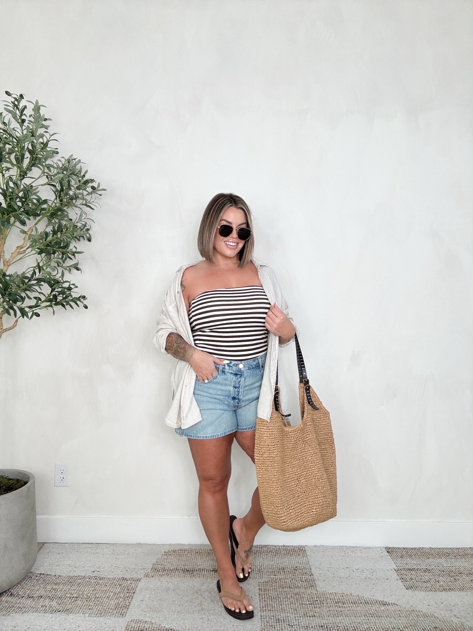 Button up xl 
Tube top runs big I’m doing a L could have done a M 
Shorts sized up to a 14 
#LTKspring

Follow my LTK @shaynaslife on the @shop.LTK app to view this post and get my exclusive app-only content!

#liketkit 
@shop.ltk
https://liketk.it/5YVO2

#LTKSaleAlert #LTKMidsize