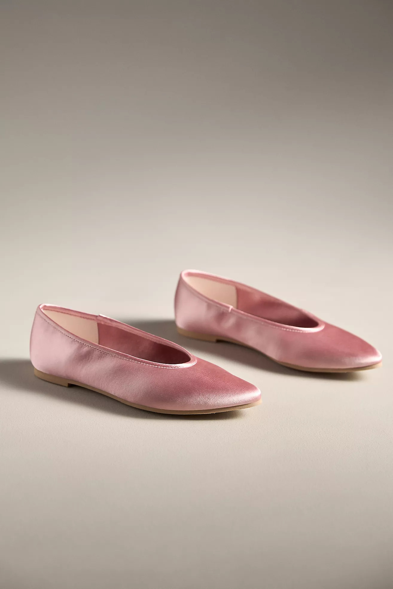 BC Footwear by Seychelles Georgette Satin Ballet Flats | Anthropologie (US)