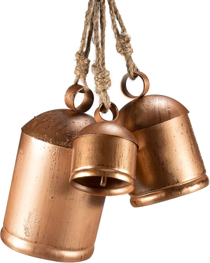 Rustic Bells, CARGEN Cow Bells Christmas Decor Vintage Bells Boho Bell Hanging Christmas Bells fo... | Amazon (US)