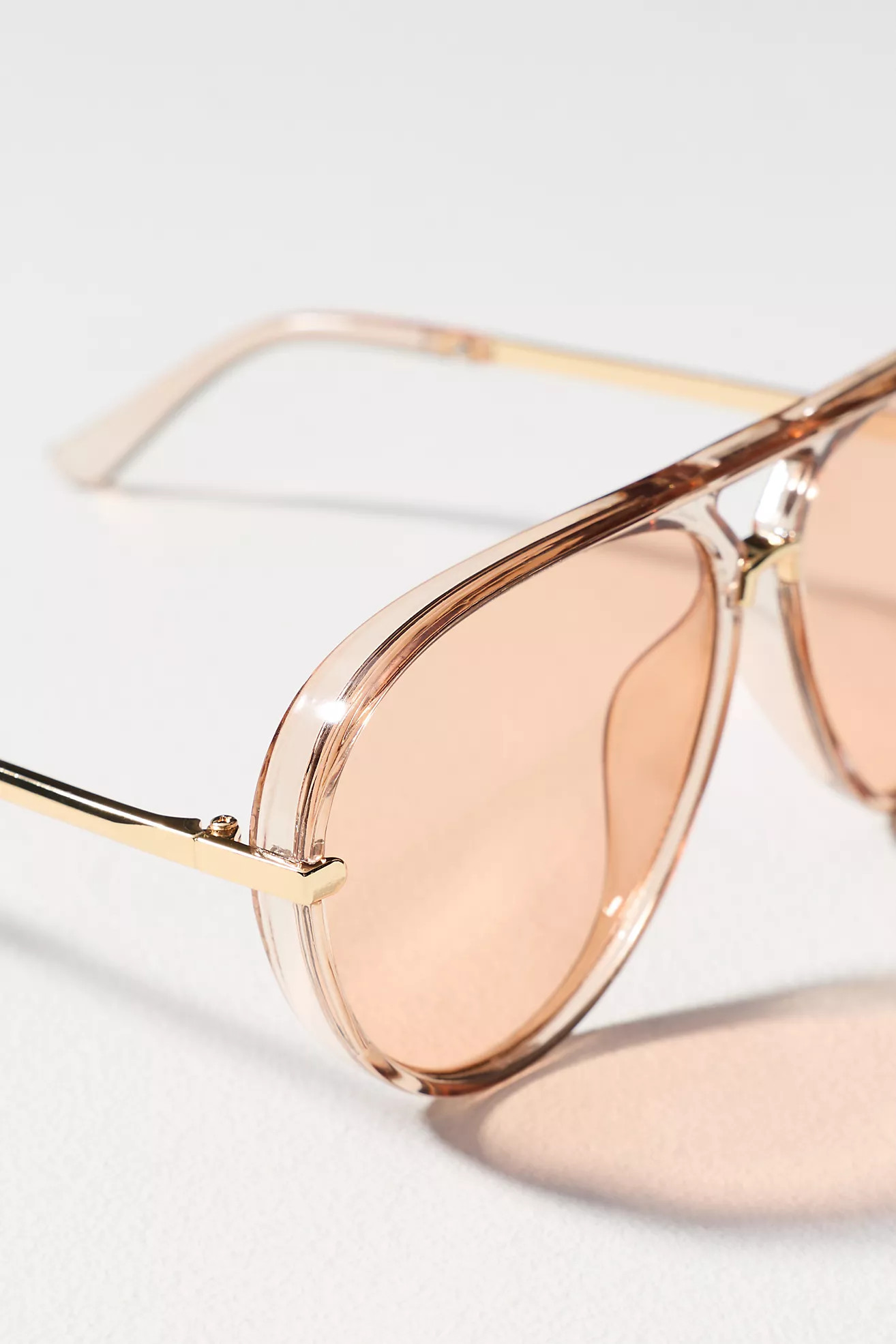 I-SEA Colored Translucent Aviator Sunglasses | Anthropologie (US)