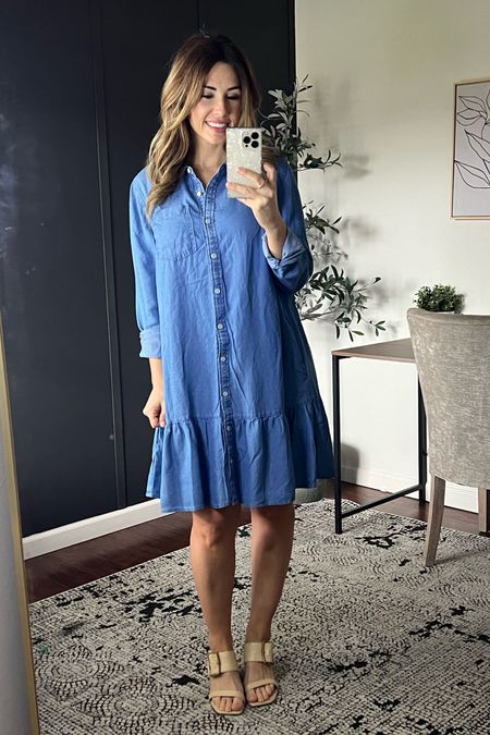 Love this cute little dress from Walmart! Chambray is my go-to for spring! Fit is TTS, or you could size down. I’m in a small.

Walmart style, spring dresses, mom style 

#LTKover40 #LTKSeasonal #LTKfindsunder50