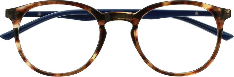 OPULIZE Met - Blue Light Blocking Glasses Slim Round Frame Scratch Resistant Spring Hinges Improv... | Amazon (UK)