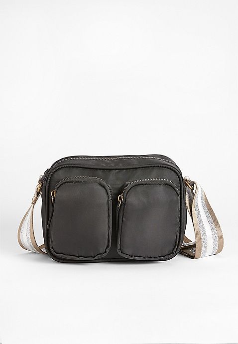 Black Nylon Crossbody Bag | Maurices