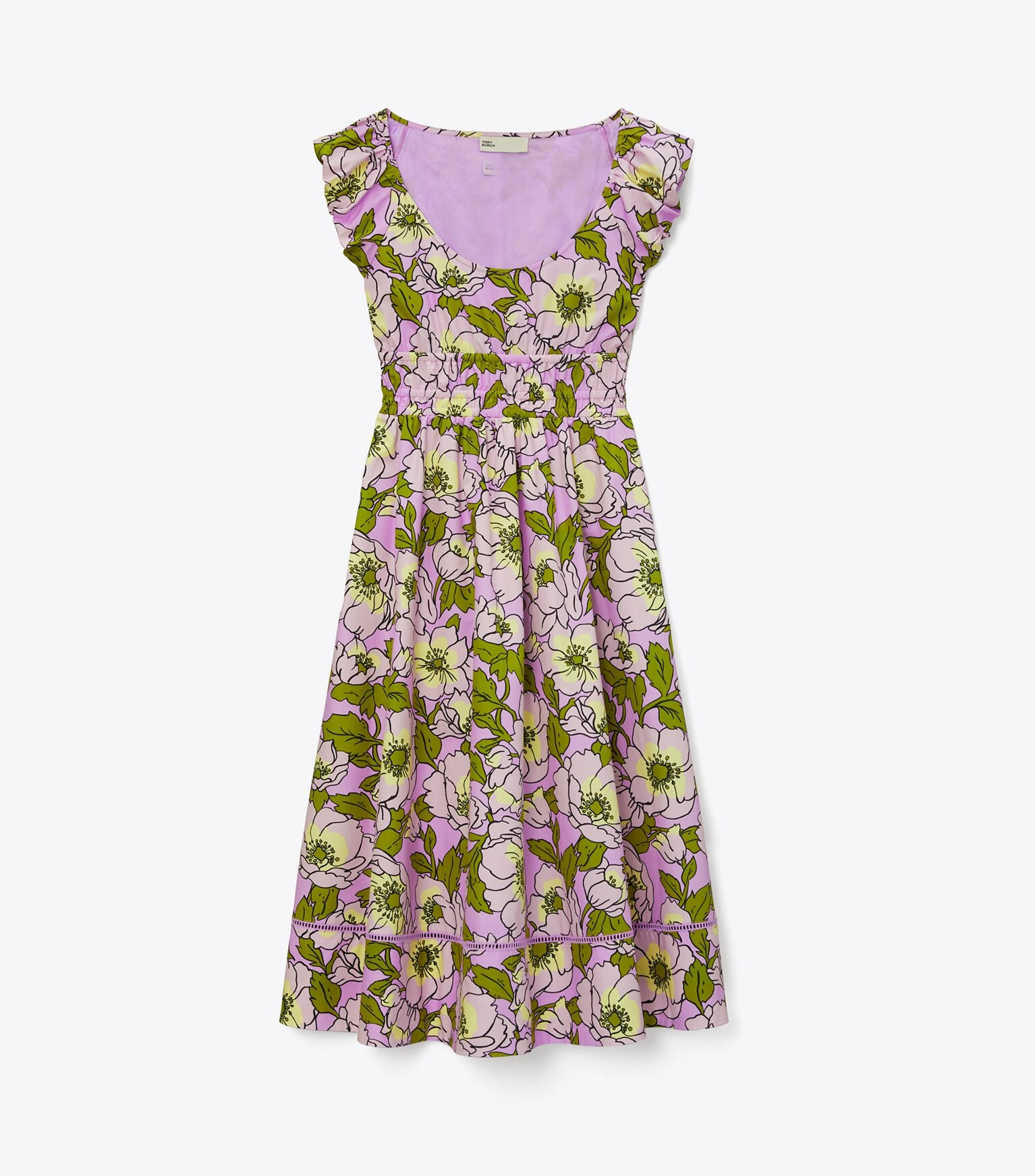 Printed Cotton Poplin Dress: Women's Designer Coverups | Tory Burch | Tory Burch (US)