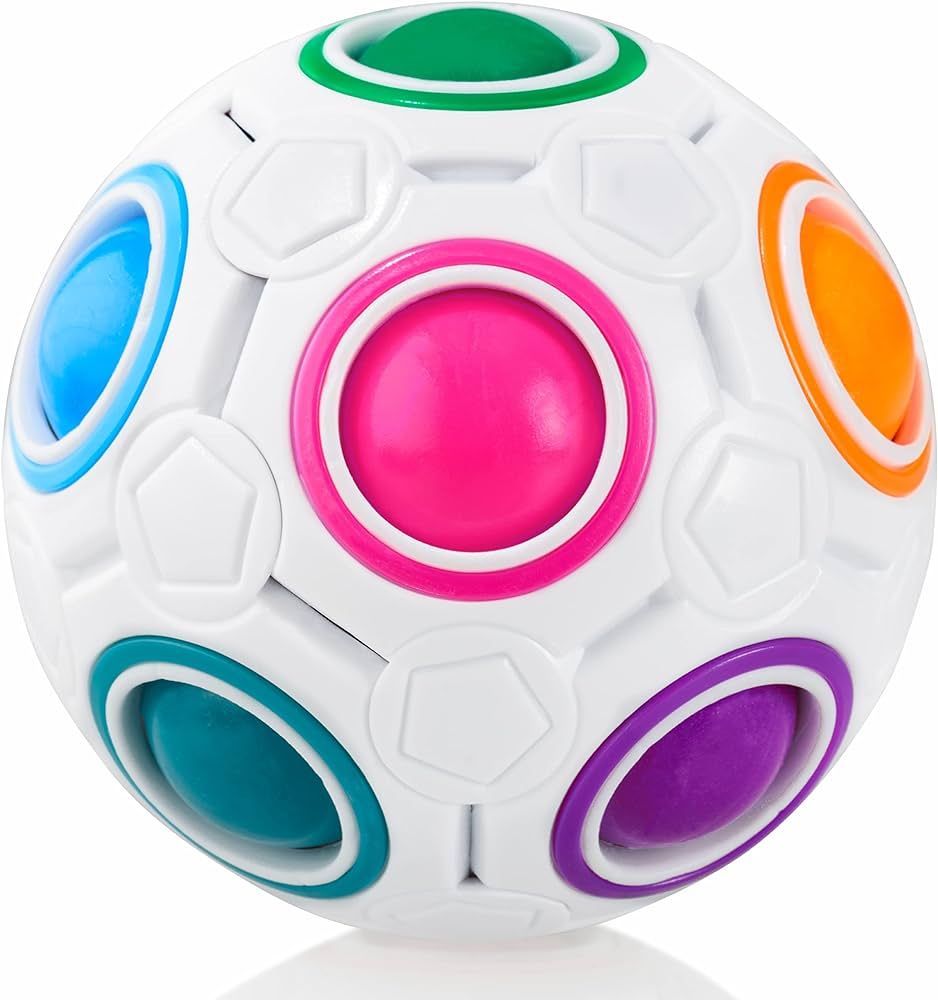 Amazon.com: CUBIDI® Original Rainbow Puzzle Ball I Brain Teasers for Kids Ages 6-10 I for Boys a... | Amazon (US)
