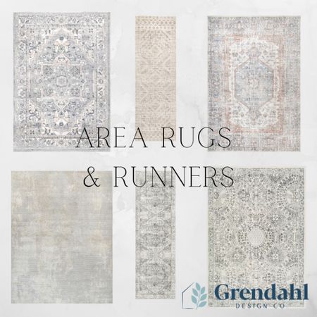 Area rugs and runners for your home. Muted rugs. Washable rugs. Wayfair. Walmart. Affordable  

#LTKhome