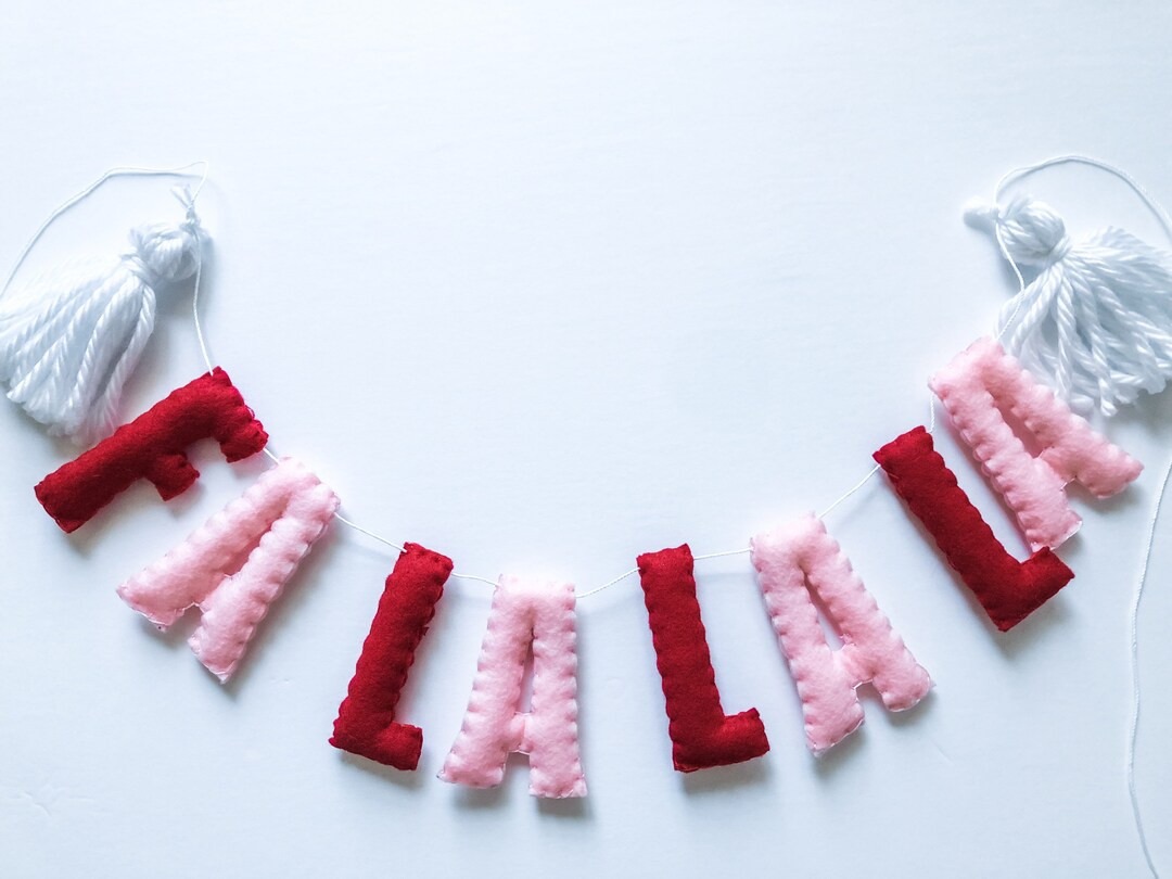 Falalala Garland//pompom Garlandfelt Bannerwalldecorparty - Etsy | Etsy (US)
