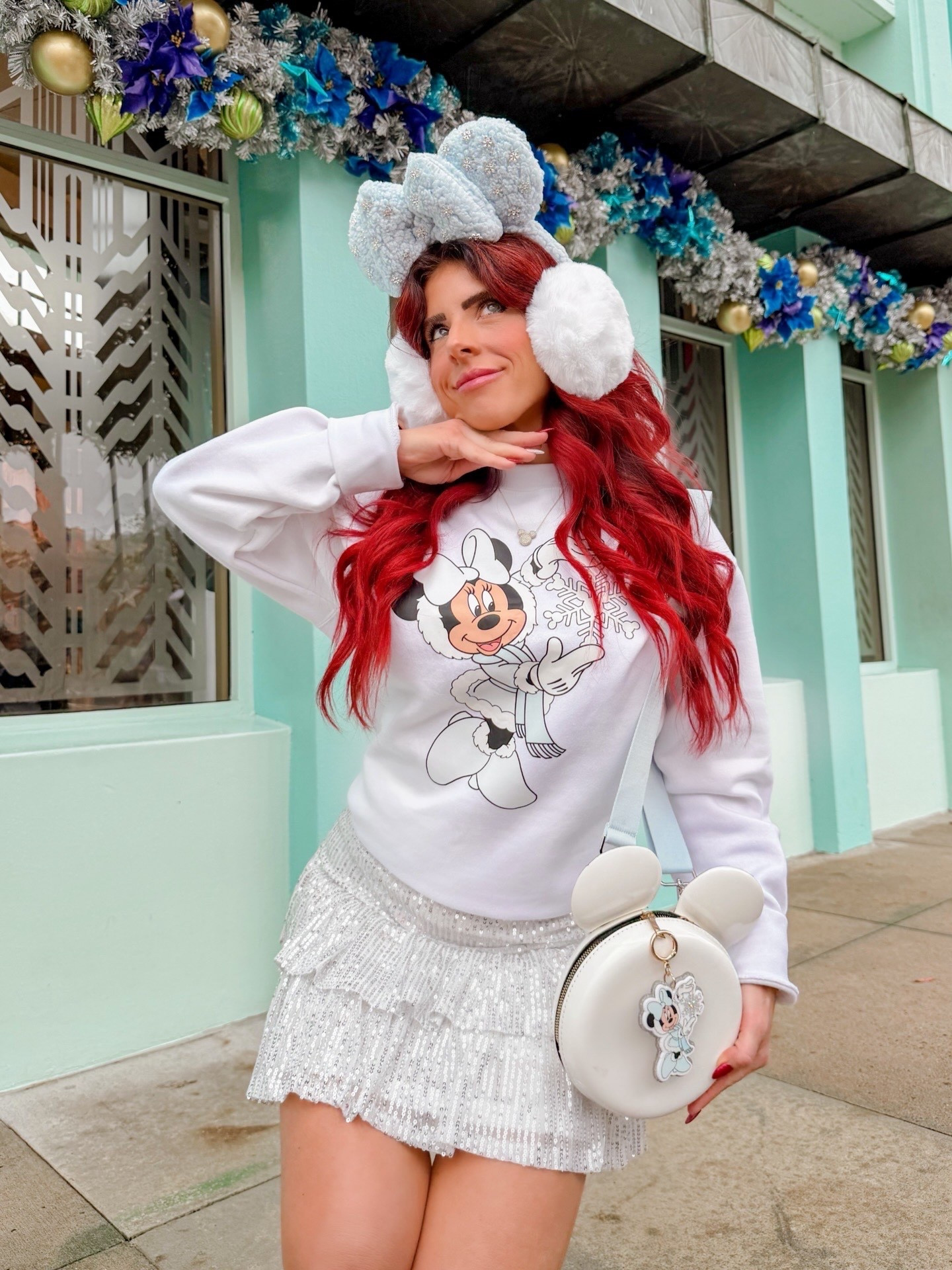 Code EMILY15 for ears Disney snowy Christmas outfit Inspo, Disney holiday, Disney snow, Disney girl, Disney cutie, Disney addict, Disney Christmas, Disney snow bunny, magic kingdom. 

#LTKGiftGuide #LTKHoliday #LTKSeasonal