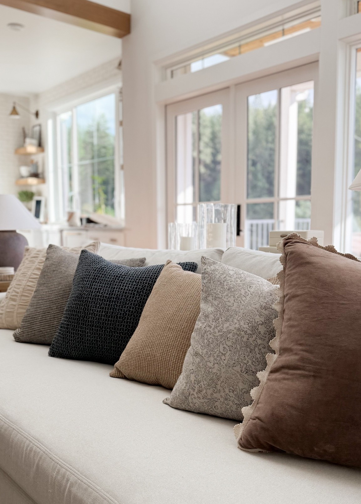 Fall pillow stack! As always, loving the mix of warm and cool tones and all the textures. Golden colored, and second from the left are target & hwve been a too seller the last 3 weeks. 

Pillow cover, McGee and Co, studio, McGee, target, threshold, magnolia, heart and hand, pottery, barn, sofa, York, deep sea, slipcovered, living room, pillows, pillow, insert, Amazon, table lamp ￼

#LTKHome #LTKSeasonal #LTKSaleAlert