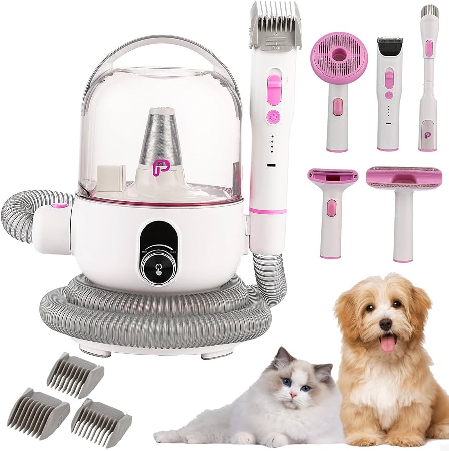 Dog Grooming Vacuum Kit, 13.4Kpa Suction Power Pet Hair Vacuum for Shedding Grooming with 2L Larg... | Amazon (US)