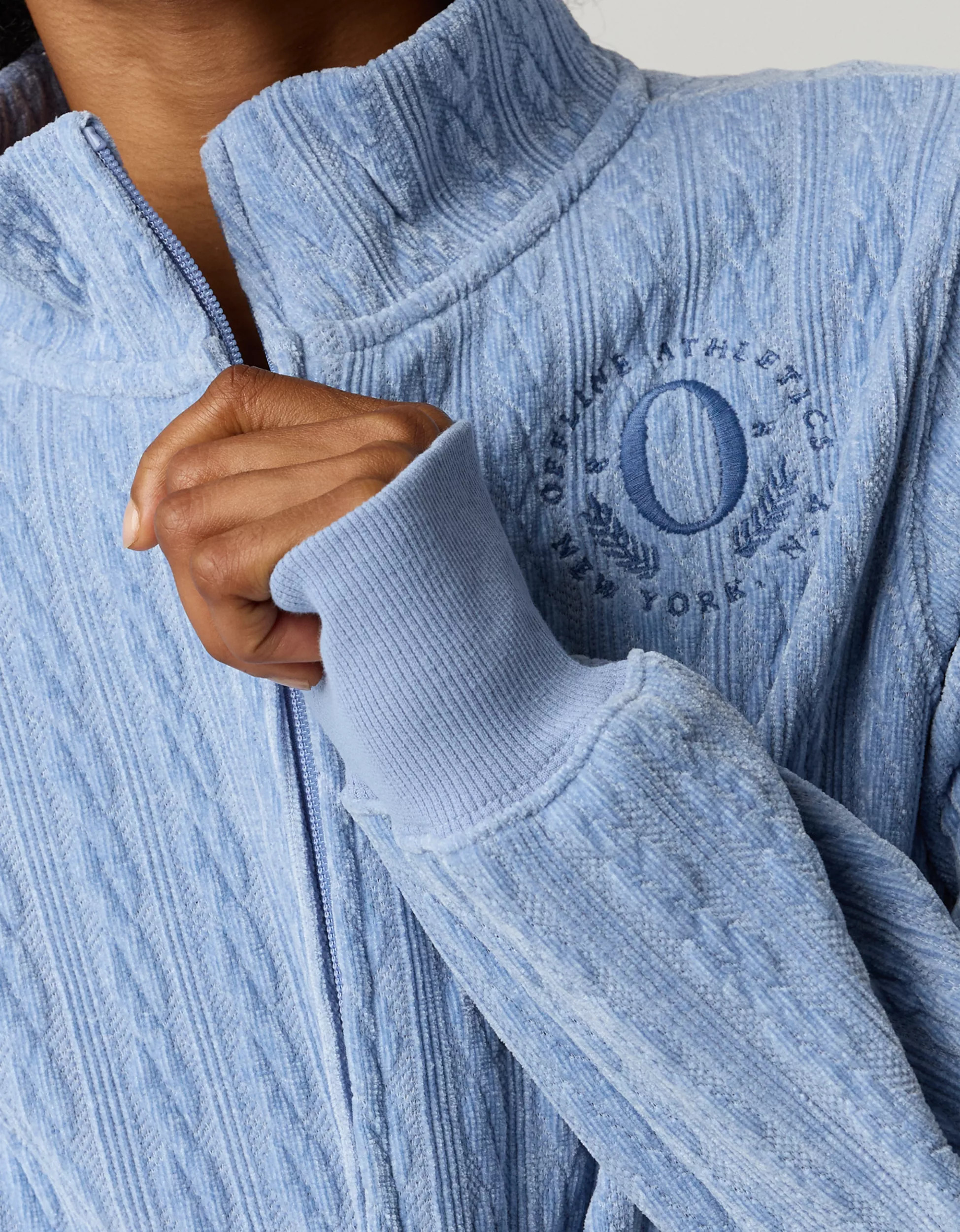 OFFLINE By Aerie Cable Lounge Full Zip | American Eagle Outfitters (US & CA)