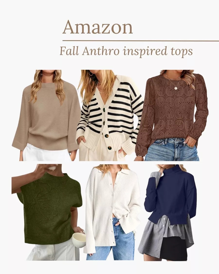 Fall Anthropologie inspired tops from Amazon!

 

 #LTKHoliday #LTKSeasonal #LTKStyleTip