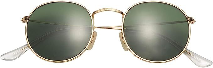 LianSan Classic Retro Metal Frame Round Circle Mirrored Sunglasses Men Women Glasses 3447 | Amazon (US)