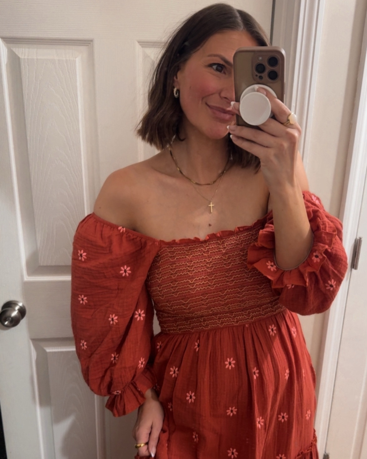 The cutest dress for family photos, spring parties. Wear on or off shoulder… designer inspired 🫶

Wearing a small

#LTKgrwm #LTKBump #LTKMothersDay