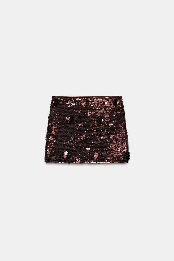 SEQUIN MINI SKIRT | Zara US