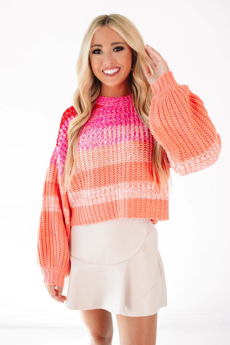 Sunset Drive Sweater - Pink | The Impeccable Pig