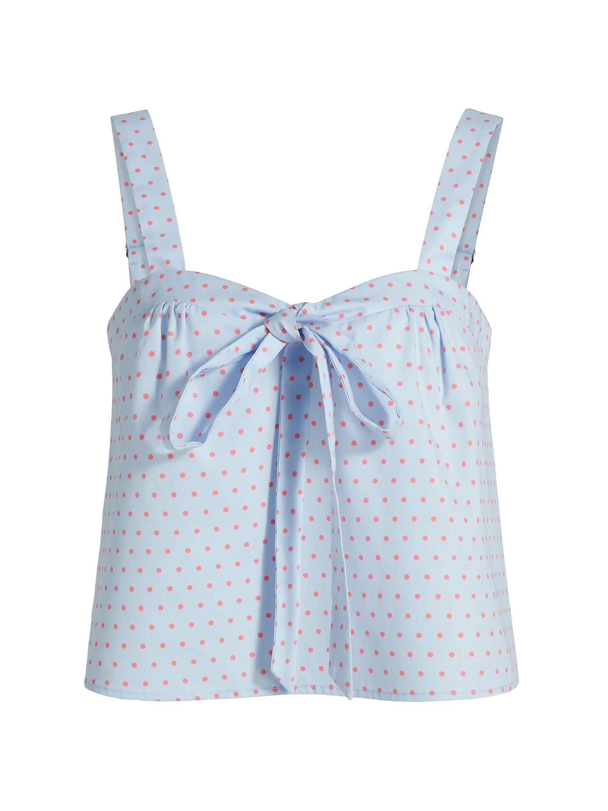 Bow-Front Polka Dot Cami Top | Saks Fifth Avenue