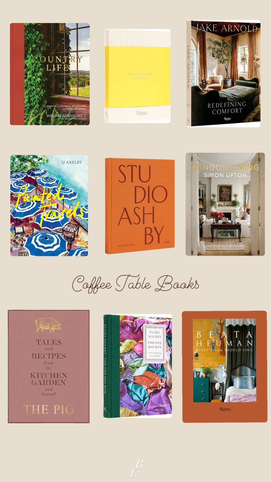 Coffee Table Books 

#LTKhome #LTKSeasonal