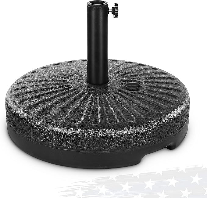 FRUITEAM 50lbs Outdoor Fillable Plastic Patio Umbrella Base, Heavy Duty Market Table Umbrella Bas... | Amazon (US)