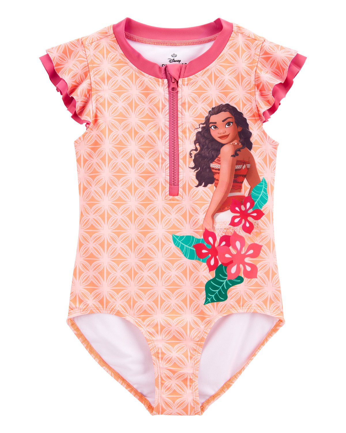 Kid Disney© Moana 1-Piece Swimsuit - Orange | Carter's Inc
