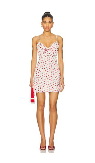 Clemence Mini Dress in Red Floral | Revolve Clothing (Global)