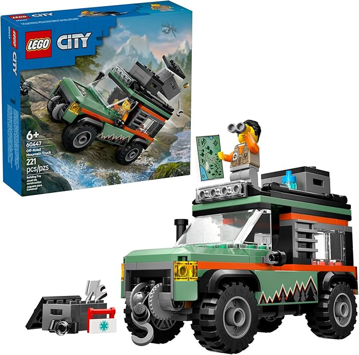 LEGO City Off-Road - Camión de montaña de juguete 4x4 – Juego de juguetes de construcción pa... | Amazon (US)